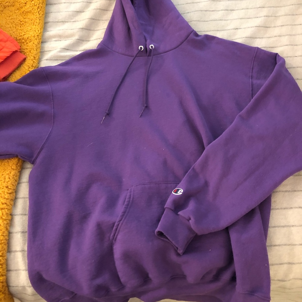 Purple champion hoodie